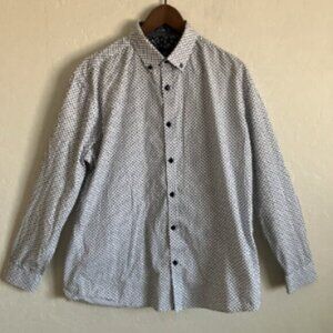 Coastal Shirt Mens XL Long Flip Cuff Sleeve Button Down Light Breathable